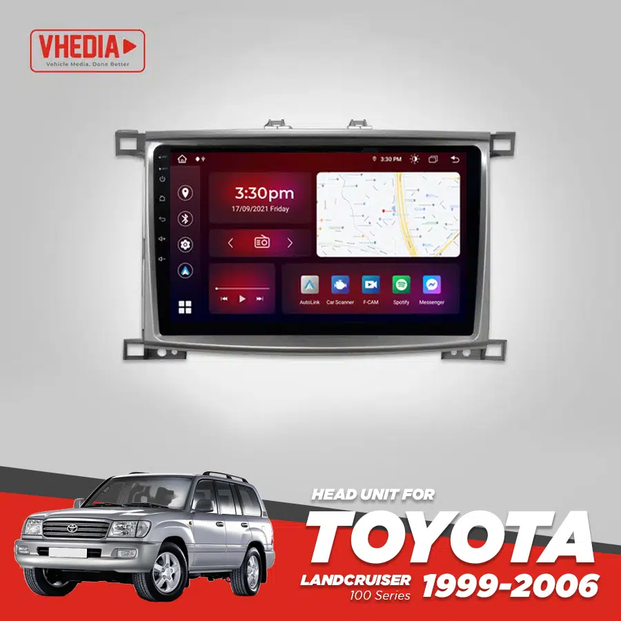 [MT-1959] Vhedia Head Unit Suitable for Toyota Landcruiser 100 Series 1999-2006 Sahara